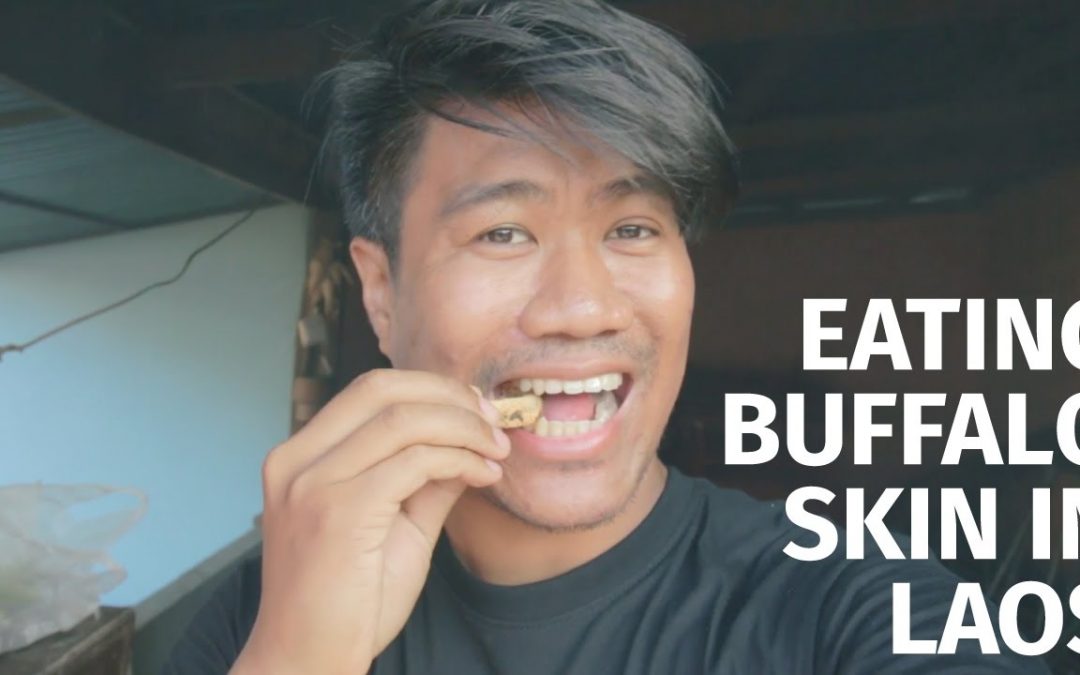 Lao drinking snack: Buffalo Skin